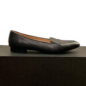 Antonio Melani Black Leather Penny Loafers | Size 8